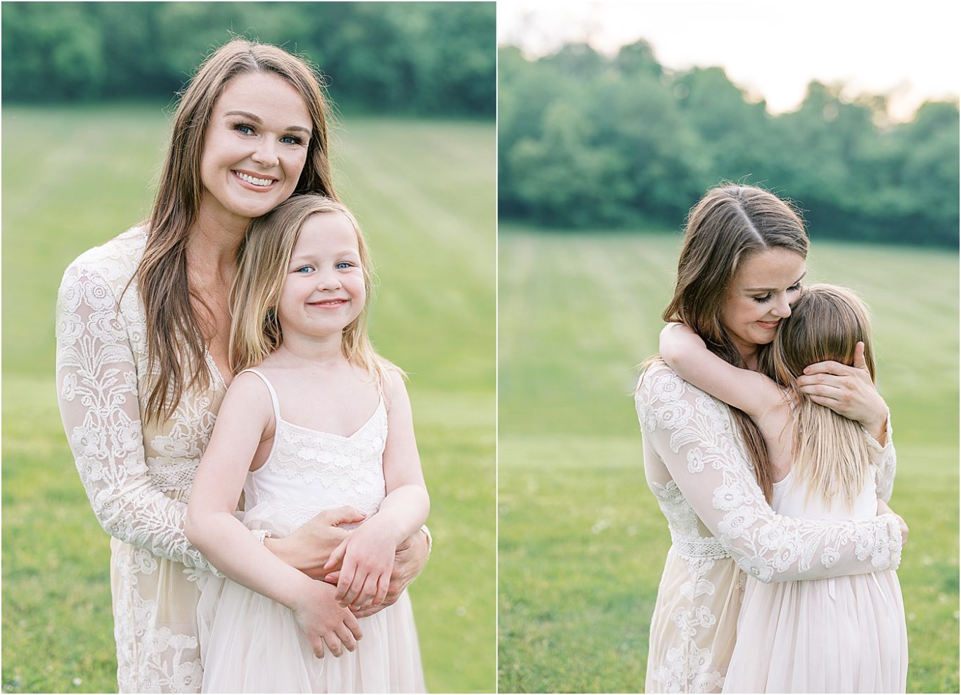 Mom hugging her daughter. Photo by Carmel Family Photographer, Lindsay Konopa Photography.