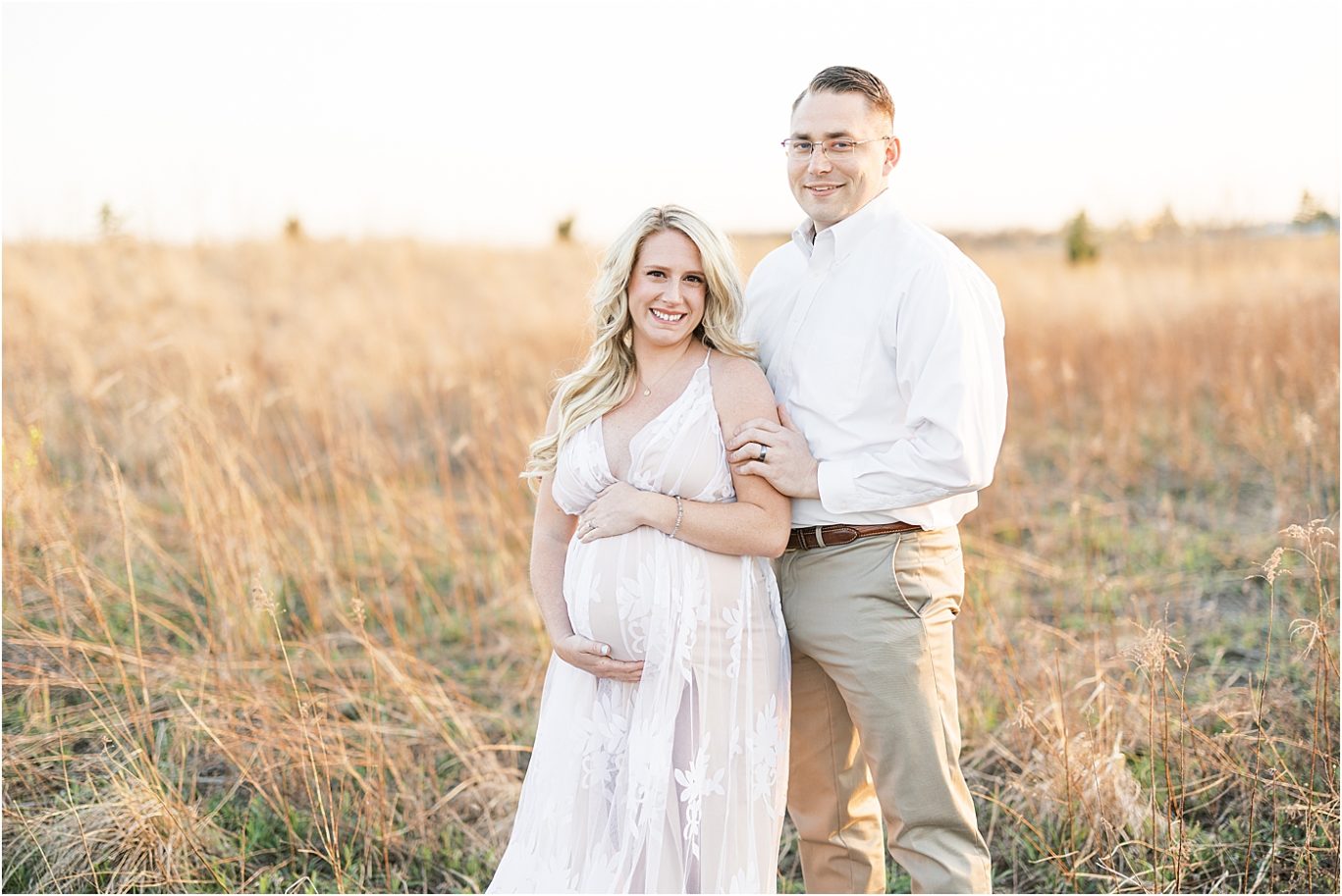 Couple takes maternity photos to celebrate first pregnancy. Photo by Lindsay Konopa Photography.