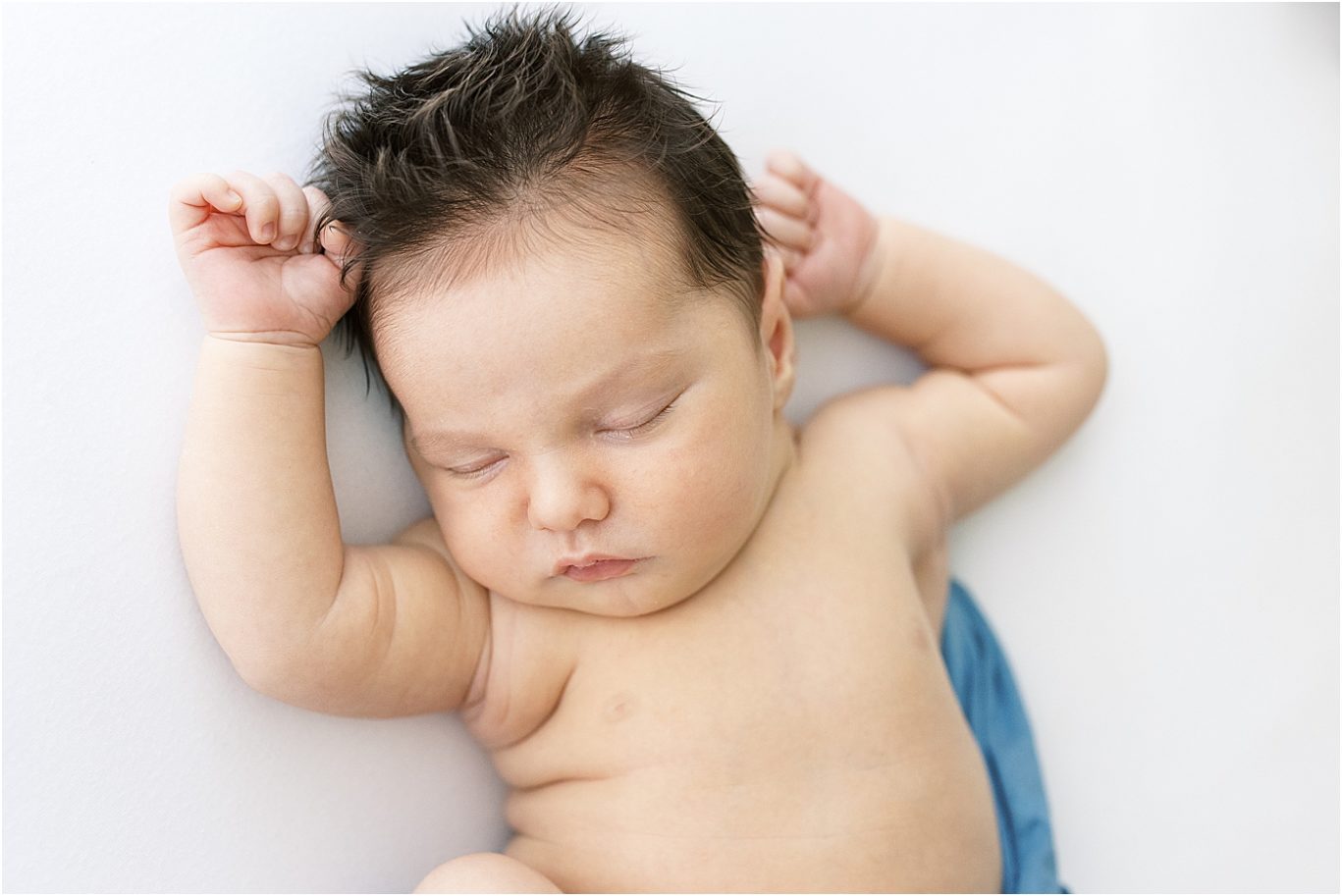 Baby boy newborn photo in Indiana.