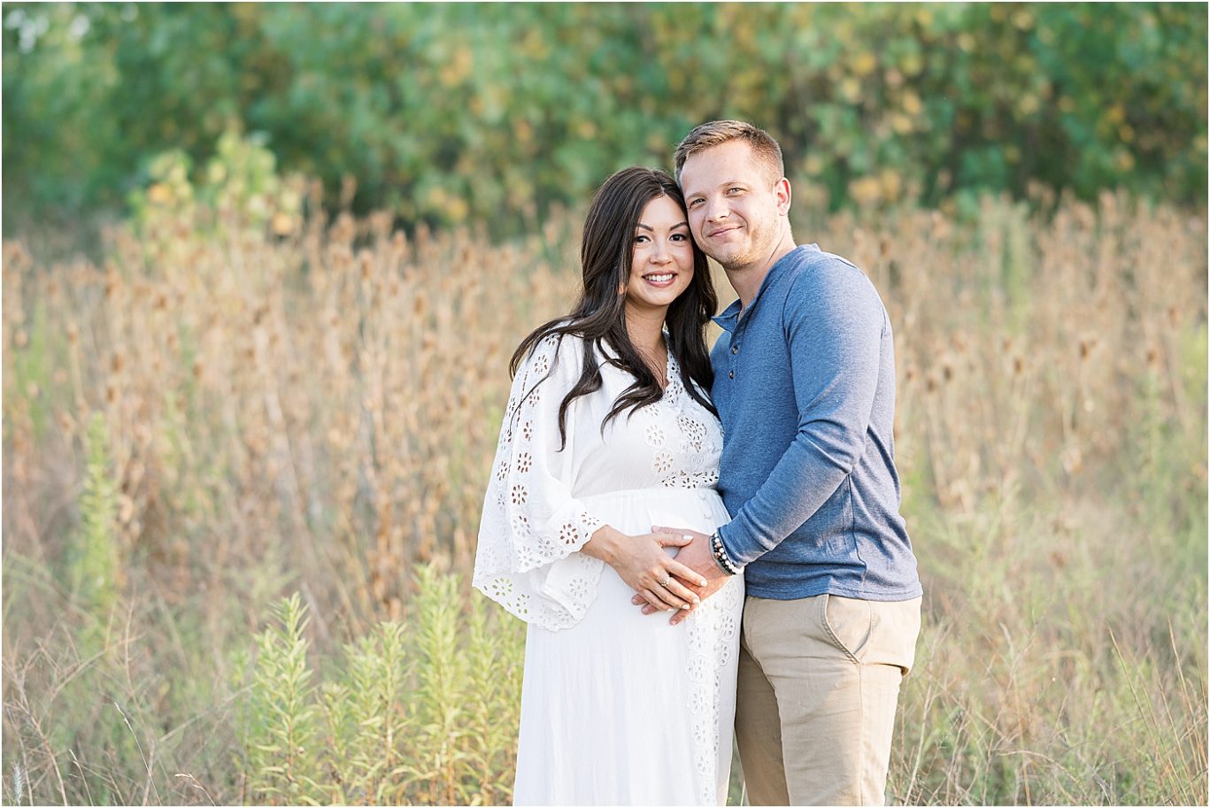 Maternity session for new parents at Flat Fork Creek Park in Fishers. Photo by Lindsay Konopa Photography.