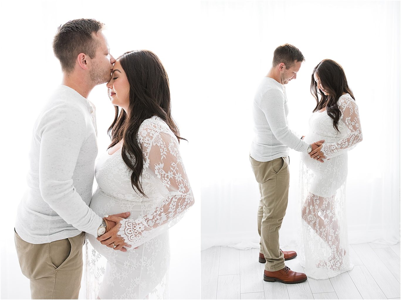 Studio maternity session in Fishers Indiana with Lindsay Konopa Photography.
