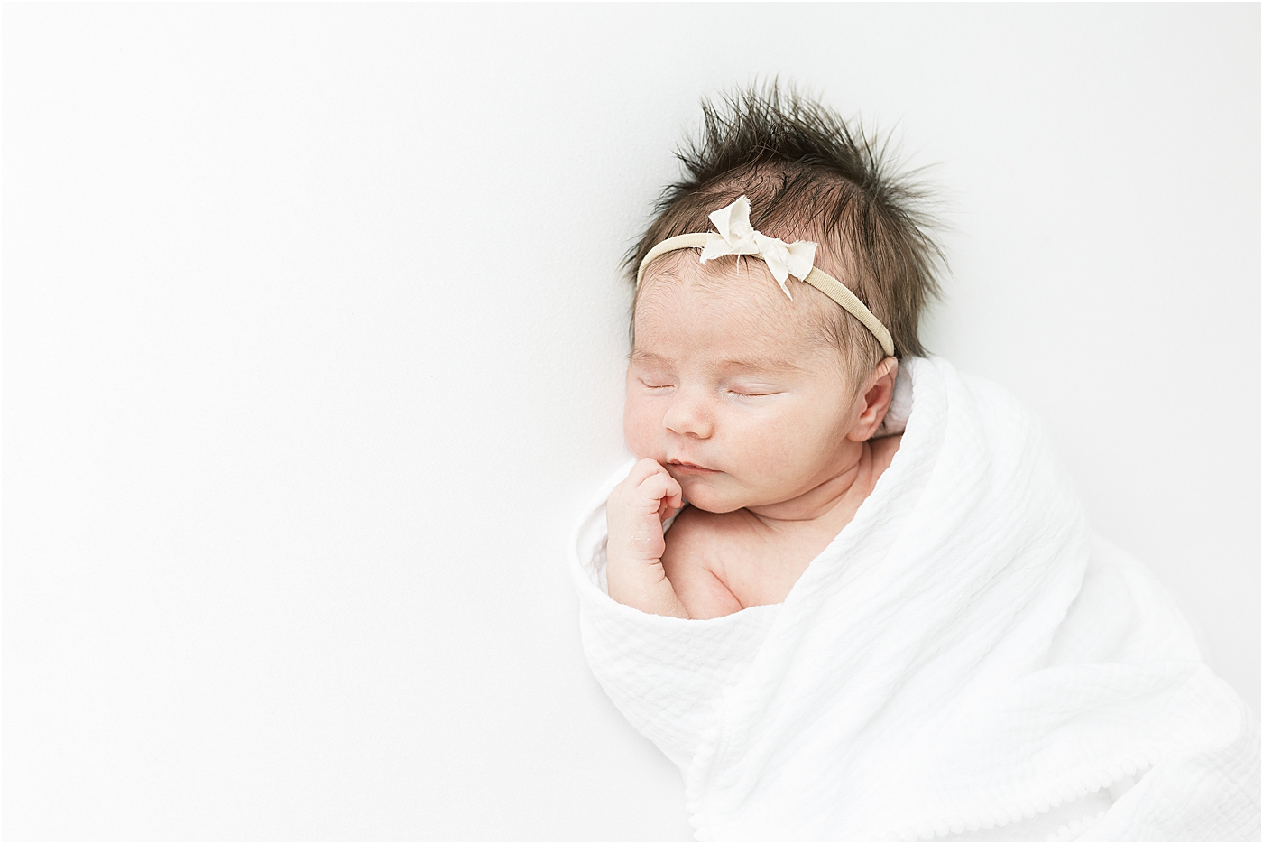 Baby girl newborn photo in Fairfield County.