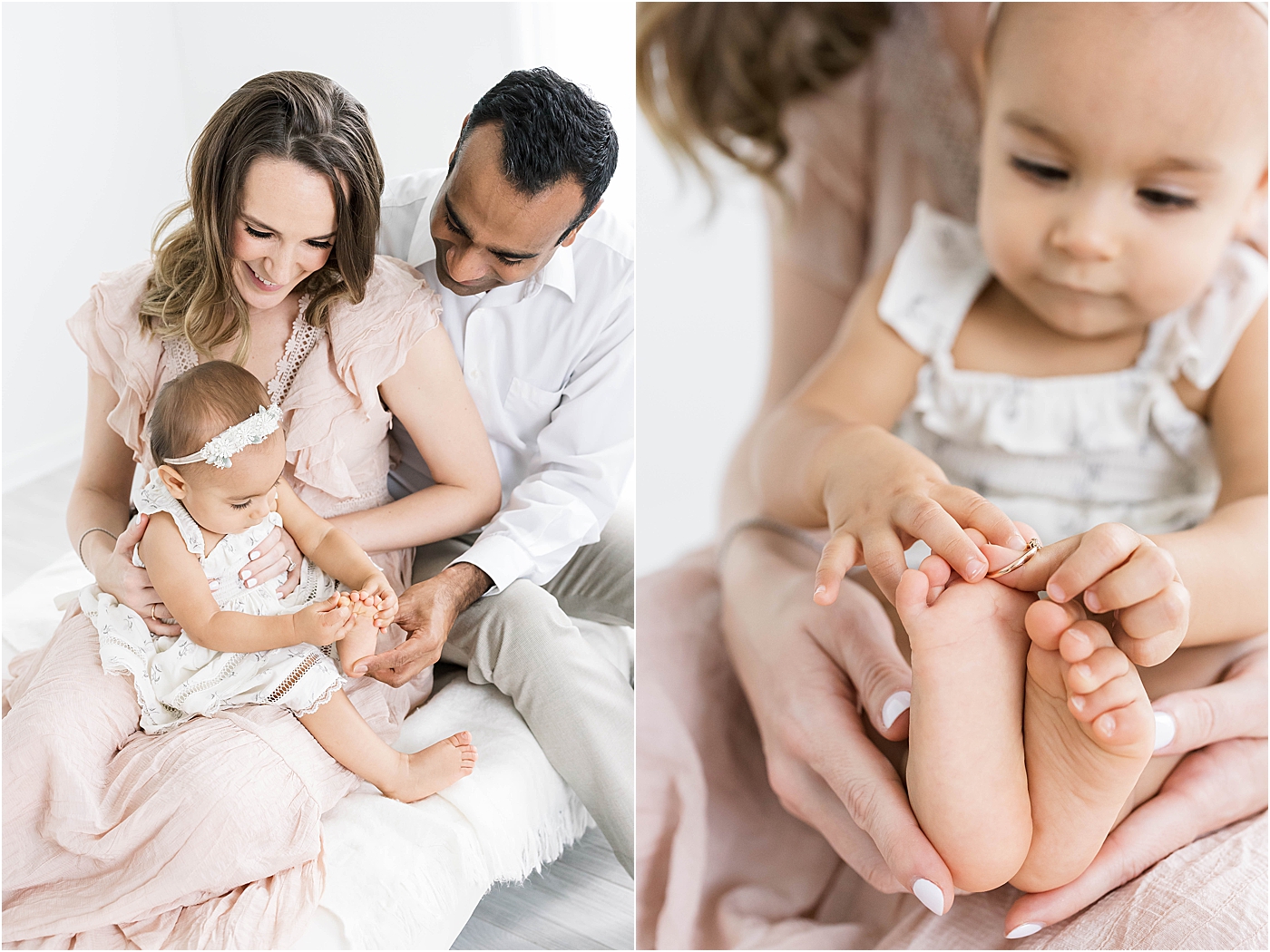 One year old photoshoot and daughter with heirloom ring | Lindsay Konopa Photography
